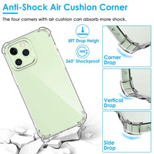 Load image into Gallery viewer, iPhone Shockproof Clear Phone Case Soft TPU