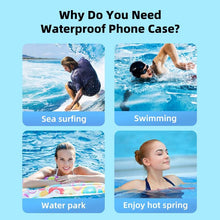 Load image into Gallery viewer, IPX8 Waterproof Phone Case Bag For iPhone 14 13 12 Pro Max Protective Case Universal Swim Waterproof Mobile Phone Case With Improved Locking Design Underwater Waterproof Mobile Phone Case