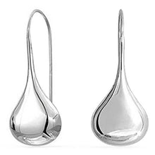 Load image into Gallery viewer, Italian Sterling Silver Puffed Teardrop Earrings