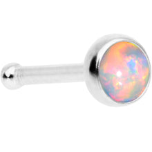 Load image into Gallery viewer, White 3mm Synthetic Opal Press Fit Nose Bone