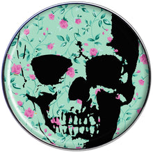 Load image into Gallery viewer, Green Pink Floral Skull Tragus Cartilage Earring