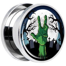 Load image into Gallery viewer, Cemetery Zombie Hand Halloween Plug Set 5/8