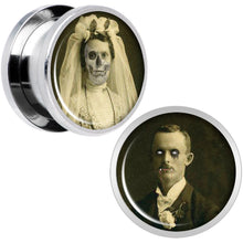 Load image into Gallery viewer, Undead Bride and Groom Halloween Plug Set 9/16