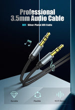Load image into Gallery viewer, Jack Audio Cable Jack Male To Male Audio Aux Cable For Car Headphone Hi-Fi Stereo Jack Shielded AUX Cord Compatible With Phones Tablets Speaker Wire Line Aux Cord Speaker 3.5mm