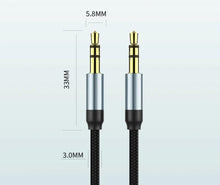 Load image into Gallery viewer, Jack Audio Cable Jack Male To Male Audio Aux Cable For Car Headphone Hi-Fi Stereo Jack Shielded AUX Cord Compatible With Phones Tablets Speaker Wire Line Aux Cord Speaker 3.5mm