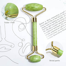 Load image into Gallery viewer, Jade Roller & Gua Sha Set Facial Beauty Tools Face Roller Skin Massager