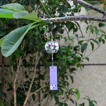 Load image into Gallery viewer, Japan Style Hand-paint Sakura Glass Wind Chimes Creative Gifts Painted Window & Door Hanging Bells Decorations Hanging Wind Chime Pendant Label Chimes Wind Bells Gift For Mom Home
