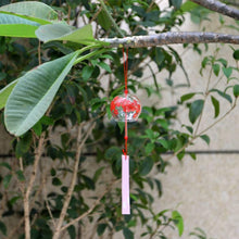 Load image into Gallery viewer, Japan Style Hand-paint Sakura Glass Wind Chimes Creative Gifts Painted Window & Door Hanging Bells Decorations Hanging Wind Chime Pendant Label Chimes Wind Bells Gift For Mom Home