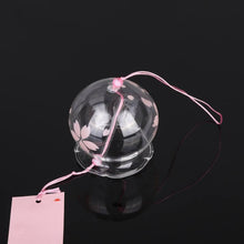 Load image into Gallery viewer, Japan Style Hand-paint Sakura Glass Wind Chimes Creative Gifts Painted Window & Door Hanging Bells Decorations Hanging Wind Chime Pendant Label Chimes Wind Bells Gift For Mom Home