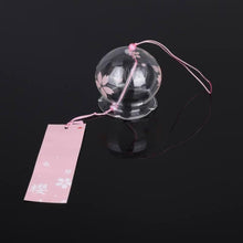 Load image into Gallery viewer, Japan Style Hand-paint Sakura Glass Wind Chimes Creative Gifts Painted Window & Door Hanging Bells Decorations Hanging Wind Chime Pendant Label Chimes Wind Bells Gift For Mom Home