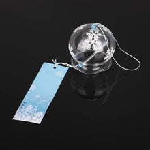 Load image into Gallery viewer, Japan Style Hand-paint Sakura Glass Wind Chimes Creative Gifts Painted Window & Door Hanging Bells Decorations Hanging Wind Chime Pendant Label Chimes Wind Bells Gift For Mom Home
