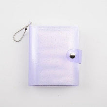 Load image into Gallery viewer, Jelly Color Photo Album for Mini Card Photo Sticker Album Mini Photo Album Transparent Glitter Card Holder Gifts For Valentine Gifts for Friends