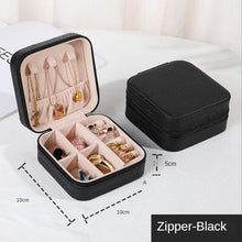 Load image into Gallery viewer, Jewelry Organizer Display Travel PU Leather Jewelry Case Boxes Travel Portable Jewelry Box Storage Organizer Earring Holder Gift Jewellery Box Organizer Small Portable PU Leather Travel Jewelry Storage Case for Rings Earrings Necklace