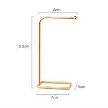 Load image into Gallery viewer, Jewelry Organizer Wooden Rack Bracelet Earring Holder Display Decoration Stand Earring Support Display Decoration Rack Small Jewelry Display Holder T-Shaped Iron Fashion Home Bracelet Pendant Jewelry Storage Shelf Stand for Woman Girls