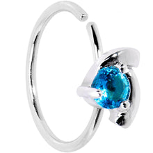 Load image into Gallery viewer, 20G 3/8 Aqua Gem Sassy Seamless Circular Ring