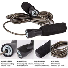 Load image into Gallery viewer, Jump Rope Speed Jumping Steel Wire Double Skipping Workout Fitness Training Adjustable Length Ropeless Skipping Rope Weighted Jump Rope Tangle-Free Rapid Speed Cordless Jump Rope Fits Any Skill Level Best For Fitness Indoor Ourdoor