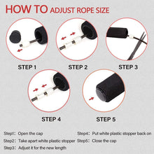 Load image into Gallery viewer, Jump Rope Speed Jumping Steel Wire Double Skipping Workout Fitness Training Adjustable Length Ropeless Skipping Rope Weighted Jump Rope Tangle-Free Rapid Speed Cordless Jump Rope Fits Any Skill Level Best For Fitness Indoor Ourdoor