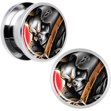 Load image into Gallery viewer, Wake the Dead Grim Reaper Halloween Plug Set 5mm to 16mm