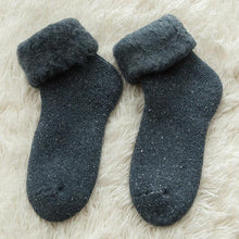 Load image into Gallery viewer, Kawaii Cute Socks Thicker Solid Socks Merino Wool Rabbit Socks Against Cold Snow Winter Warm Funny Happy Unisex Thick Warm Socks For Men And Women