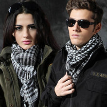 Load image into Gallery viewer, Keffiyeh Man Wrap Bandana Shemagh Military Scarf plaid Islamic Airsoft Muslim Multifunction Tactical Arabic Hijab Palestine Women Men Scarf Shawl Wrap Pattern of Arab Shemagh Keffiyeh Men Arab Kufiyah Keffiyeh Arabic Muslim Head Wrap