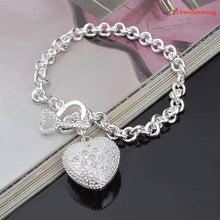 Load image into Gallery viewer, "Key To My Heart" Toggle Charm Bracelet