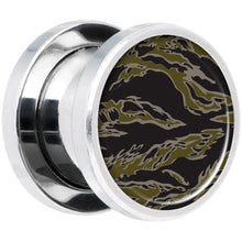 Load image into Gallery viewer, Tiger Camo Print Steel Screw Fit Plug Set 00G