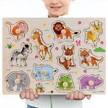 Load image into Gallery viewer, Kids 3D Puzzle Wooden Toys Colorful Geometry Shape Cognition Wood Puzzle Children Early Learning Educational Montessori Toys