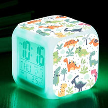 Load image into Gallery viewer, Kids Alarm Clock Cute Dinosaur Kids Alarm Clock with Dinosaur Digital Alarm Clock for Kids Bedroom Cute Bedside Clock Children's Sleep Trainer Wake Up Light and Night Light with Digital Alarm Clock For Kids Bedside Clock Children Wake Up Night Light
