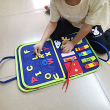 Load image into Gallery viewer, Kids Busy Board Sensory Activity Board Preschool Learning Toys