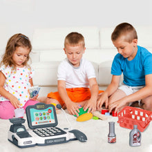 Load image into Gallery viewer, Kids Cash Register Pretend Play Cashier Toy with Scanner Calculator