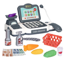 Load image into Gallery viewer, Kids Cash Register Pretend Play Cashier Toy with Scanner Calculator