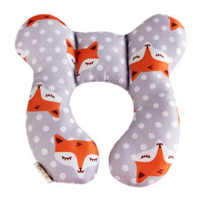 Load image into Gallery viewer, Kids Children Baby Pillow Soft Neck Support Infant Car Cushion U-Shape Cotton Infant Nursing Pillow Toddler Sleep Positioner Air Mesh Organic Cotton Protection for Flat Head Baby Pillow for Newborn Breathable Adjustable Infants and Baby Neck Head Support