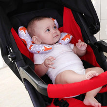 Load image into Gallery viewer, Kids Children Baby Pillow Soft Neck Support Infant Car Cushion U-Shape Cotton Infant Nursing Pillow Toddler Sleep Positioner Air Mesh Organic Cotton Protection for Flat Head Baby Pillow for Newborn Breathable Adjustable Infants and Baby Neck Head Support
