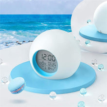 Load image into Gallery viewer, Kids Digital Alarm Clock 7 Color Night Light Snooze Temperature Detect Children Sleep Bedside Color Night Light Snooze Temperature Detect for Toddler Children Boys and Girls Students to Wake up at Bedroom Bedside Cute Wake Up Timer Alarm Clock