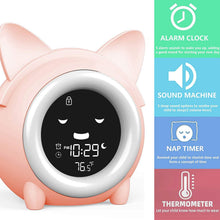 Load image into Gallery viewer, Kids Digital Alarm Clock with Night Light