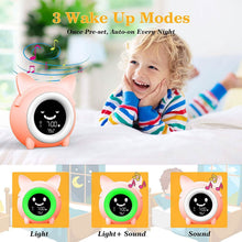 Load image into Gallery viewer, Kids Digital Alarm Clock with Night Light