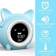 Load image into Gallery viewer, Kids Digital Alarm Clock with Night Light