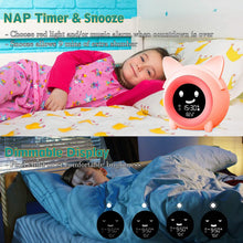 Load image into Gallery viewer, Kids Digital Alarm Clock with Night Light