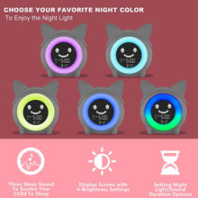 Load image into Gallery viewer, Kids Digital Alarm Clock with Night Light