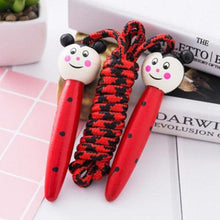 Load image into Gallery viewer, Kids Jump Rope With Wood Handle Children Skipping Ropes Gym Fitness Equipment Jump Ropes For Girls Boys Skipping Rope For Kids With Wooden Handle Cotton Braided Outdoor Fun Activity For Exercise Fitness