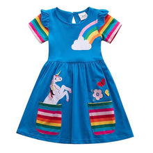 Load image into Gallery viewer, Kids Little Girls' Knee-length Short Sleeve Dress
