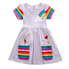 Load image into Gallery viewer, Kids Little Girls' Knee-length Short Sleeve Dress