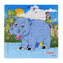 Load image into Gallery viewer, Kids Puzzle Toy Animals and Vehicle Wooden Puzzles Jigsaw Baby Educational Learning Toys for Children Gift