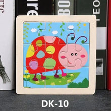 Load image into Gallery viewer, Kids Puzzle Toy Animals and Vehicle Wooden Puzzles Jigsaw Baby Educational Learning Toys for Children Gift