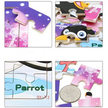 Load image into Gallery viewer, Kids Puzzle Toy Animals and Vehicle Wooden Puzzles Jigsaw Baby Educational Learning Toys for Children Gift