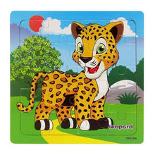 Load image into Gallery viewer, Kids Puzzle Toy Animals and Vehicle Wooden Puzzles Jigsaw Baby Educational Learning Toys for Children Gift