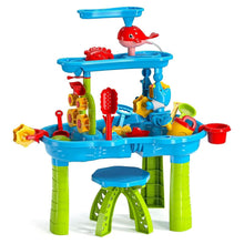 Load image into Gallery viewer, Kids Sand Water Table for 3-6 Years Old Sensory Exercise Friendship Building