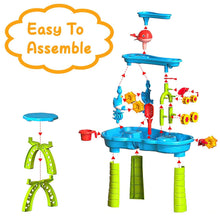 Load image into Gallery viewer, Kids Sand Water Table for 3-6 Years Old Sensory Exercise Friendship Building