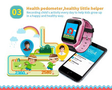 Load image into Gallery viewer, Kids Smart Watch GPS Phone Watches Camera Flashlight SOS Call Location Clock Children Watches 2G Data SIM Card Kids Smartwatch With Calling Camera Learning Games Video Music Flashlight For Boys Girls