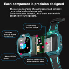 Load image into Gallery viewer, Kids Smart Watch Phone Call Thermometer Wristwatch GPS Locator Kids Smartwatch With Call Games Video Recorder Music Alarm Flashlight Touch Screen Smart Watch For Kids